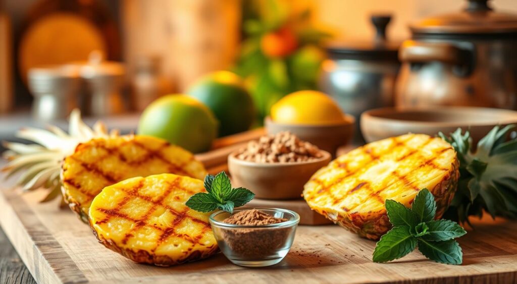 A vibrant and inviting kitchen setting featuring a variety of fresh ingredients for the recipe A vibrant and inviting kitchen setting featuring a variety of fresh ingredients for the recipe