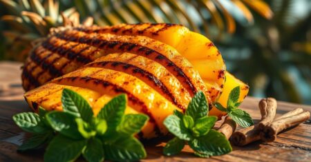 Abacaxi Grelhado com Canela: Receita Tropical