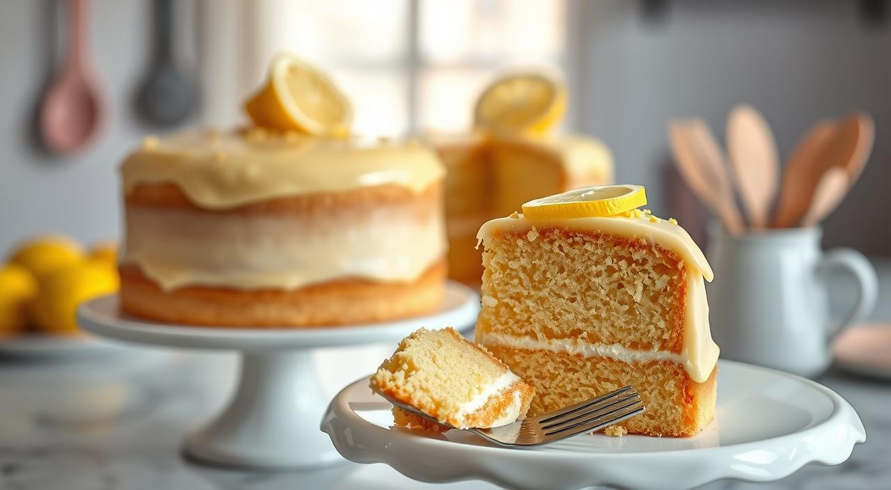 Bolo de limão com leite condensado da vovo