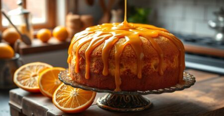 Bolo fofo de laranja com calda de caramelo: Como Fazer