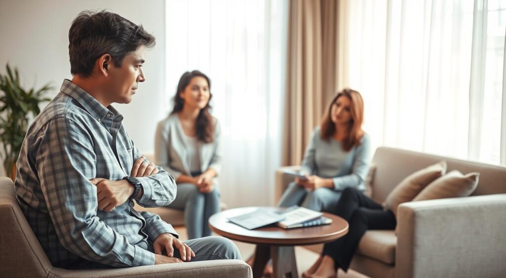 Buscar ajuda profissional para dependência química