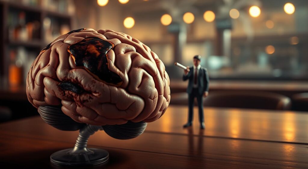 Efeitos do álcool e tabaco no cérebro