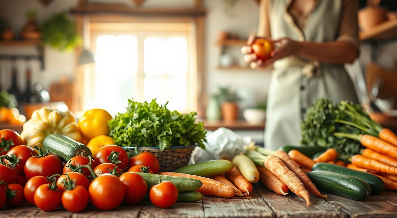 Escolha alimentos frescos e naturais.