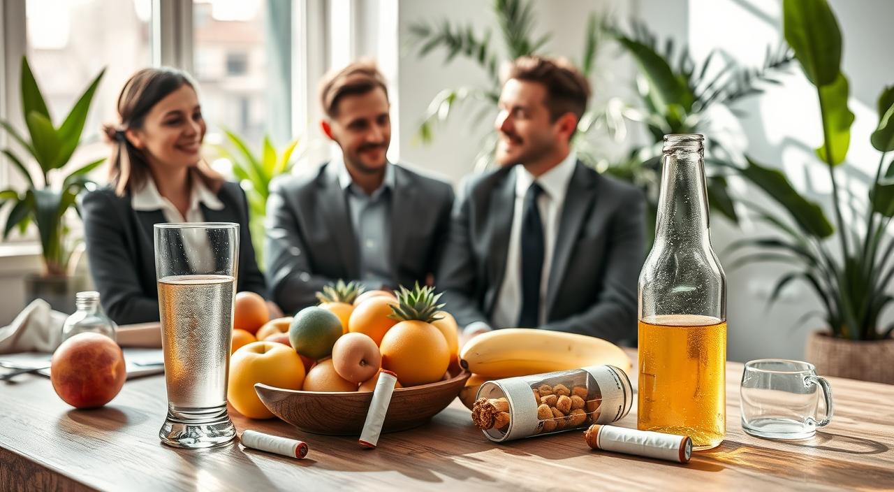 Evite o consumo excessivo de álcool e tabaco.