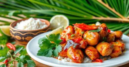 Receita de Frango ao Estilo Tailandês