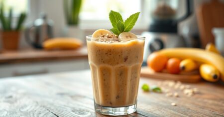 Faça seu Smoothie de banana e aveia: Benefícios e Receita