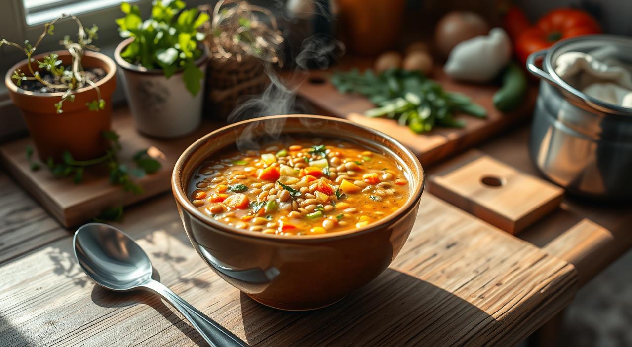 Sopa de lentilha