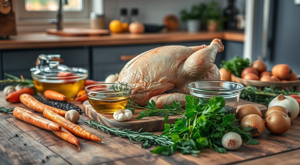 ingredientes para frango assado