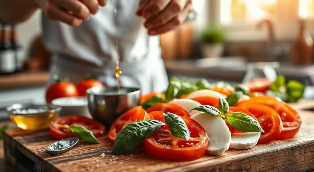 preparo salada caprese preparo salada caprese