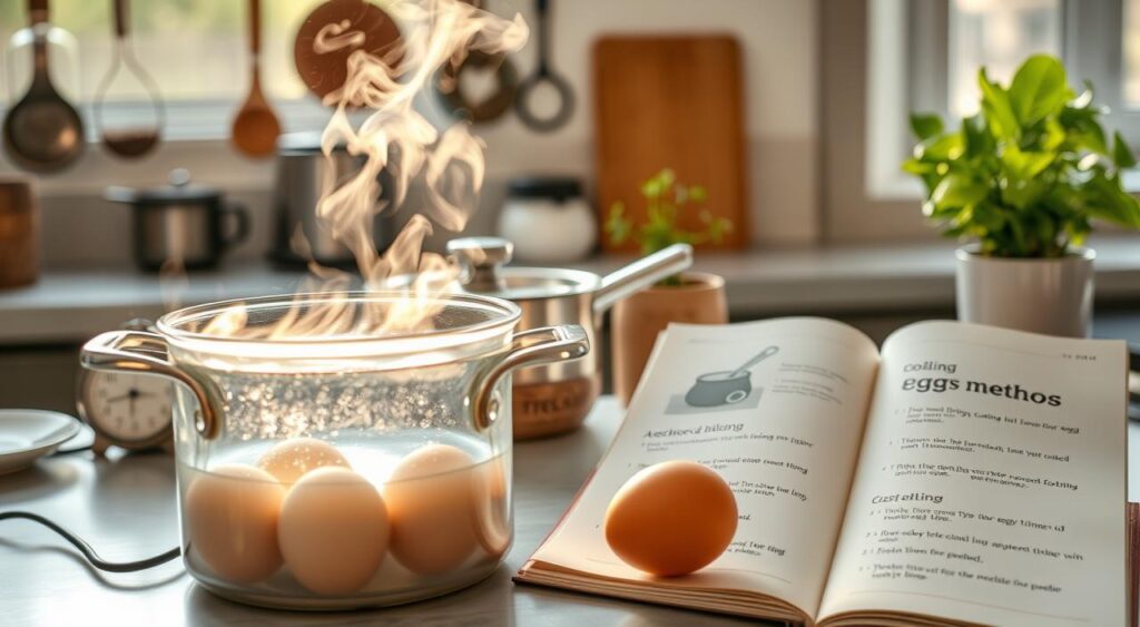 técnicas de cozimento de ovos