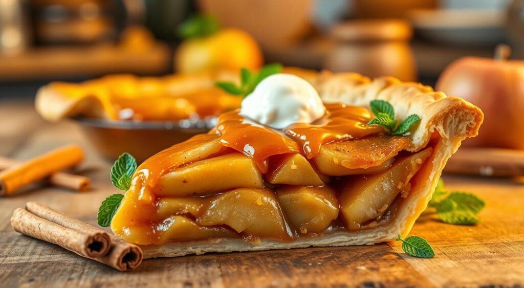 torta maçã caramelo