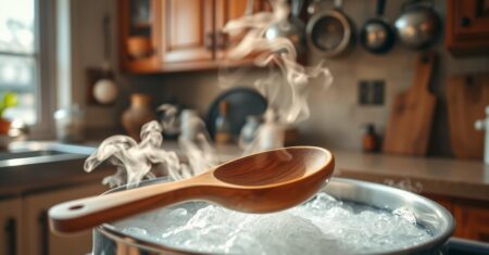 Truque da colher de pau para evitar que as panelas fervam