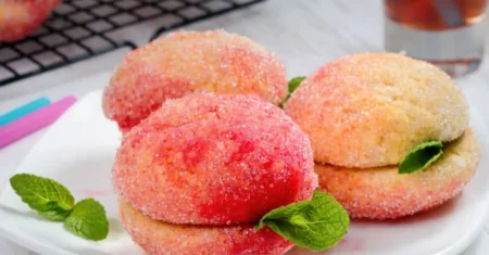 Biscoitos Italianos De Pêssego