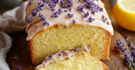 Delicioso bolo de limão e lavanda para o seu melhor brunch de verão